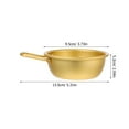thumbnail image 2 of MLINS 2pcs Korean Yellow Aluminum Bowls with Handle Suitable for Rice Wine Ramen Soup for Home Party Matches Any Kitchenware Easy to Carry Prevents Burns, 2 of 8