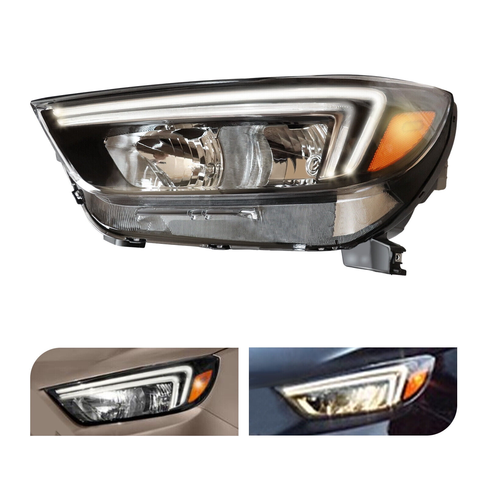 For 2017-2022 Buick Encore Halogen Headlight with LED DRL Left Side ...