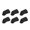 Black, variant on Flexible Pencil Holder Marker Clip for Classroom Desk, 6 Pack Pencil Holder Clip, Silicone Adhesive Pen Holder