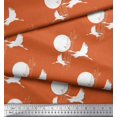 thumbnail image 3 of Soimoi Modal Satin Fabric Bamboo Tree,Moon & Stork Bird Fabric Prints by Yard 42 Inch Wide, 3 of 3