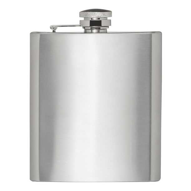 HIC 18/8 Stainless Steel Hip Flask, 8Ounce