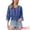 Royal Blue, variant on Women's V Neck Chiffon Smocked Batwing Blouses M Black