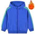 thumbnail image 3 of Godderr 1-10 Years Old Boys Girls Hoodie Tops Sweater for Kids Baby,Hooded Sweater,Long Sleeve Solid Color Zipper Padded Cardigan Jacket, 3 of 6