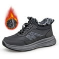 thumbnail image 2 of Men's Sneakers Winter Walking Shoes Thermal Insulated Comfortable Athletic Sneakers With Arch Support Non Sole For Outdoor Hiking Daily Casual Wear Lightweight Breathable Design, 2 of 7