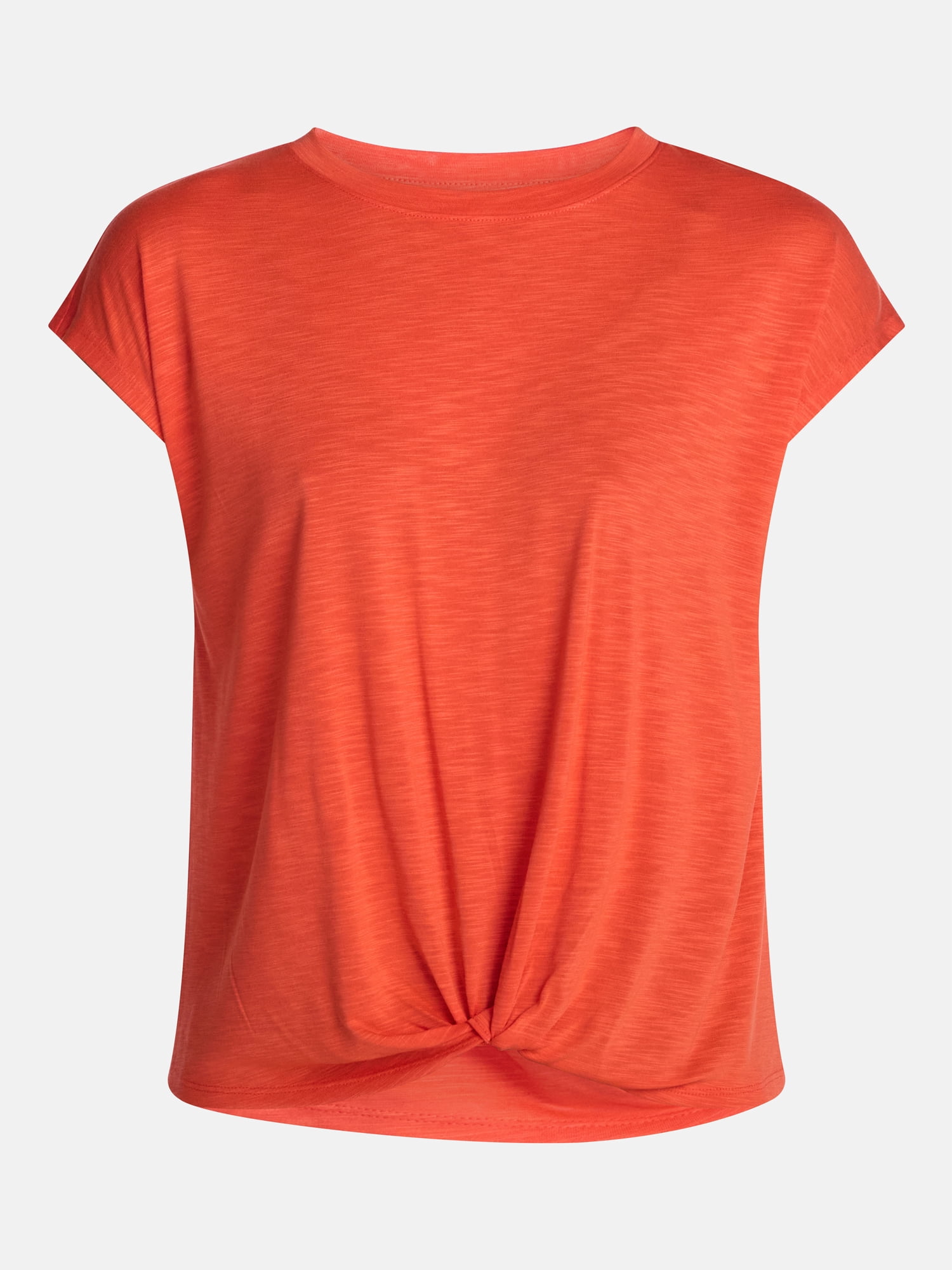 Time and Tru Women's Twist Front Top, Sizes XS-XXXL