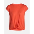 thumbnail image 6 of Time and Tru Women's Twist Front Top, Sizes XS-XXXL, 6 of 6