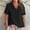 534_Black, variant on Dyfzdhu Plus Size Linen Blouses for Women Casual Short Sleeve Solid Color Cotton and Linen Ruffled V Neck Shirt,Women Tee Loose Fit Summer Tops Pink