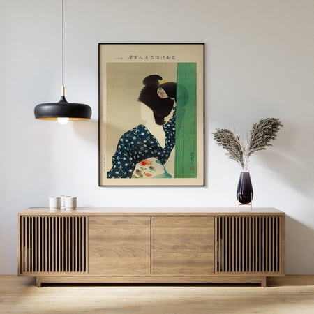 Vintage Japanese Art Print, Female Illustration, Vintage Poster, Interior Print, Statement Art, Unique Decorative, Poster For, Home Office, Bedroom Apartment, Unfreamed 8x227