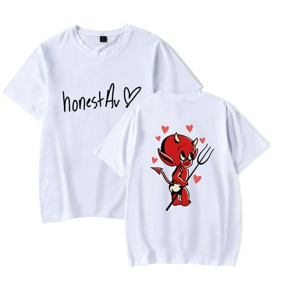 Honestav Merch T-shirts For Men And Women Fashion Round Neck Tops Long-sleeved Casual Tee,M,White