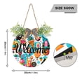thumbnail image 3 of Colorful Drink Ice Cream Welcome Sign for Front Door Wreath Door Sign for Farmhouse Porch Decoration Indoor Outdoor, 3 of 7