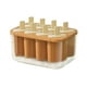 thumbnail image 2 of Bandeja de cubitos de hielo de silicona con caja de hielo de 22 celdas y tapa | Fabricante de hielo a prueba de fugas, sin olores, grado alimenticio | Molde reutilizable para congelador libre de BPA, 2 of 4