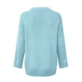 thumbnail image 5 of Women's Casual V-Neck Pullover Sweater Loose Fit Long Sleeve Soft Comfortable Everyday Wear, 5 of 5