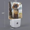 thumbnail image 2 of Sikiie Cat In Sun Hat Led Night Light, Warm White,Cool White Lights for Bathroom,Hallway,Bedroom, Kids Room-US, 2 of 7