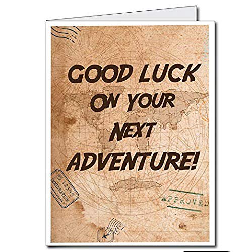 Giant New Career Card Good Luck On Your Next Adventure You Will Be Missed 2 X 3 Card With Envelope Walmart Com
