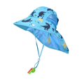 thumbnail image 1 of Sombrero para el sol para niños, sombrero de playa para niñas y niños, sombrero de pescador de verano, linda gorra de pescador con Azul, 1 of 9