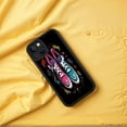 thumbnail image 4 of Lightweight Yellowing Resistant iPhone 15 Case - Modern Urban Aesthetic with Playful Graffiti Pattern Design, 4 of 6
