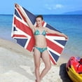 thumbnail image 7 of GZHJMY British Flag Beach Towel Quick Dry Absorbent Bath Towels Sandproof Lightweight Towel for Gym Yoga Sports Swimming- 30x60in Washcloth, 7 of 7