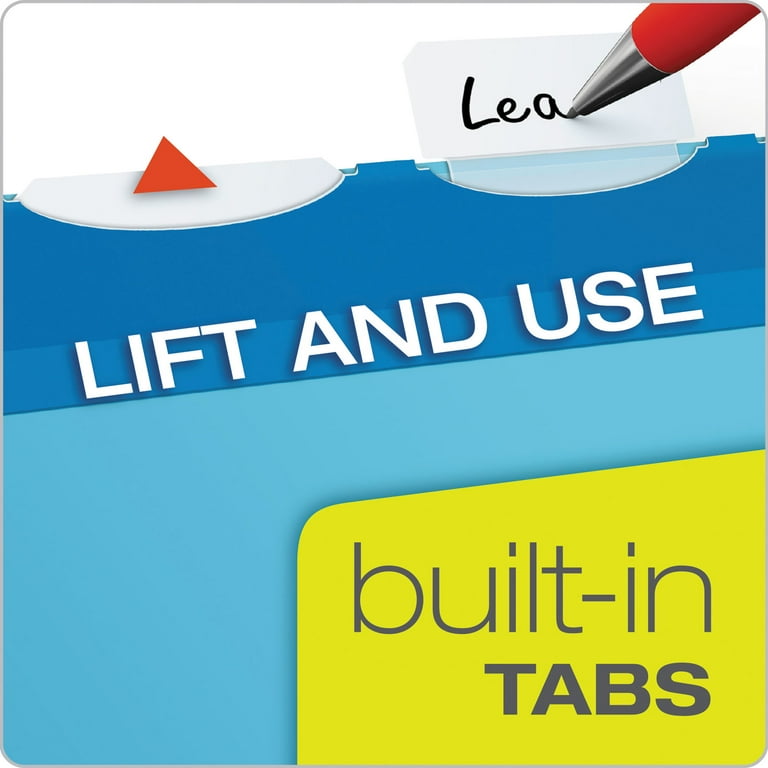 Ready-Tab Colored Reinforced Hanging Folders, Letter Size, 1/3-Cut Tabs, Assorted Colors, 25/Box Ready-Tab Colored Reinforced Hanging Folders, Letter Size, 1/3-Cut Tabs, Assorted Colors, 25/Box