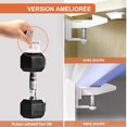 thumbnail image 5 of Cerraduras de seguridad para bebés, 10 cerraduras para gabinetes para niños, cerraduras invisibles para cajones y refrigeradores, armarios con cinta adhesiva 3M, sin necesidad de herramientas ni tala, 5 of 5