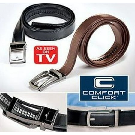 Pony Leather Belt - Costyle New Style Comfort Click Belt Men Automatic Adjustable Leather Belts As Seen On TV,Black