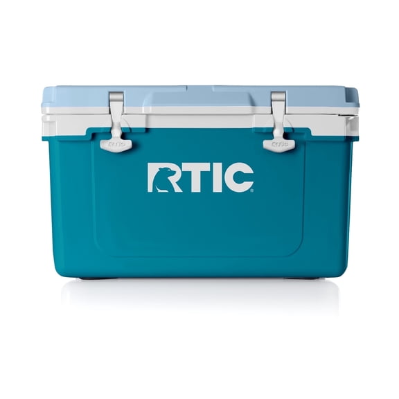 RTIC 32 QT Ultra-Light Hard-Sided Ice Chest Cooler, Deep Harbor and RTIC Ice, Fits 48 Cans