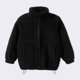 thumbnail image 2 of Gibobby Chamarra de forro polar para niños y niñasChaqueta térmica de manga larga para niños y niñas, de invierno, de forro polar cálido, de Color sólido(Negro, 4-5 Años), 2 of 4