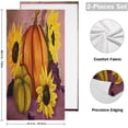 thumbnail image 2 of Fall Pumpkins Sunflowers Hand Towels for Bathroom, Oil Painting Style Kitchen Towel 2 PCS Ultra Soft and Highly Absorbent Decorative Fingertip Face Bath Towels for Spa & Hotel, 28.3"x 14.4", 2 of 5