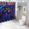 thumbnail image 7 of Orinice Digital Art Bathroom Decor Set Colorful Luxurious Graphic Print Polyester Fabric Shower Curtain Set with Hooks 36x72, 7 of 7