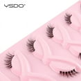 thumbnail image 4 of YSDO 5 Pairs Fluffy Mink False Eyelashes Natural Long Fluffy Lashes Makeup 5pairs M41 Lashes, 4 of 5
