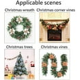 thumbnail image 6 of Louiesya Pack of 12 Glitter Artificial Wedding Christmas Flowers Glitter Poinsettia Christmas Tree Ornaments Dia 9 Inch (Orange), 6 of 6