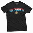 thumbnail image 3 of Luxembourg T-Shirt Flag Coat Of Arms National Symbolic Nation Country Tee Shirt (4X-Large Grey), 3 of 6