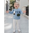 thumbnail image 4 of BemeyourBBs Baby Boy Fall Sweater Golf Embroideried Ribbed Long Sleeve Knit Tops, 4 of 9