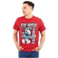 thumbnail image 3 of The Smurfs Cool Kanji Stay Hungry Men's Graphic T Shirt Tees Brisco Brands S, 3 of 6