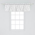 thumbnail image 2 of Ambesonne Art Deco Valance Pack of 2, Rounds Lines Simplicity, 54"X18", Pale Grey and White, 2 of 4