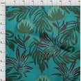thumbnail image 4 of oneOone Cotton Jersey Dark Teal Green Fabric Tropical Floral Sewing Fabric By The Yard Printed Diy Clothing Sewing Supplies 58 Inch Wide, 4 of 4