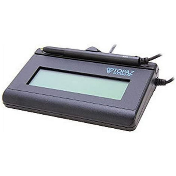 Topaz SignatureGem T-LBK462-B-R Backlit LCD Serial Signature Capture Pad by Topaz