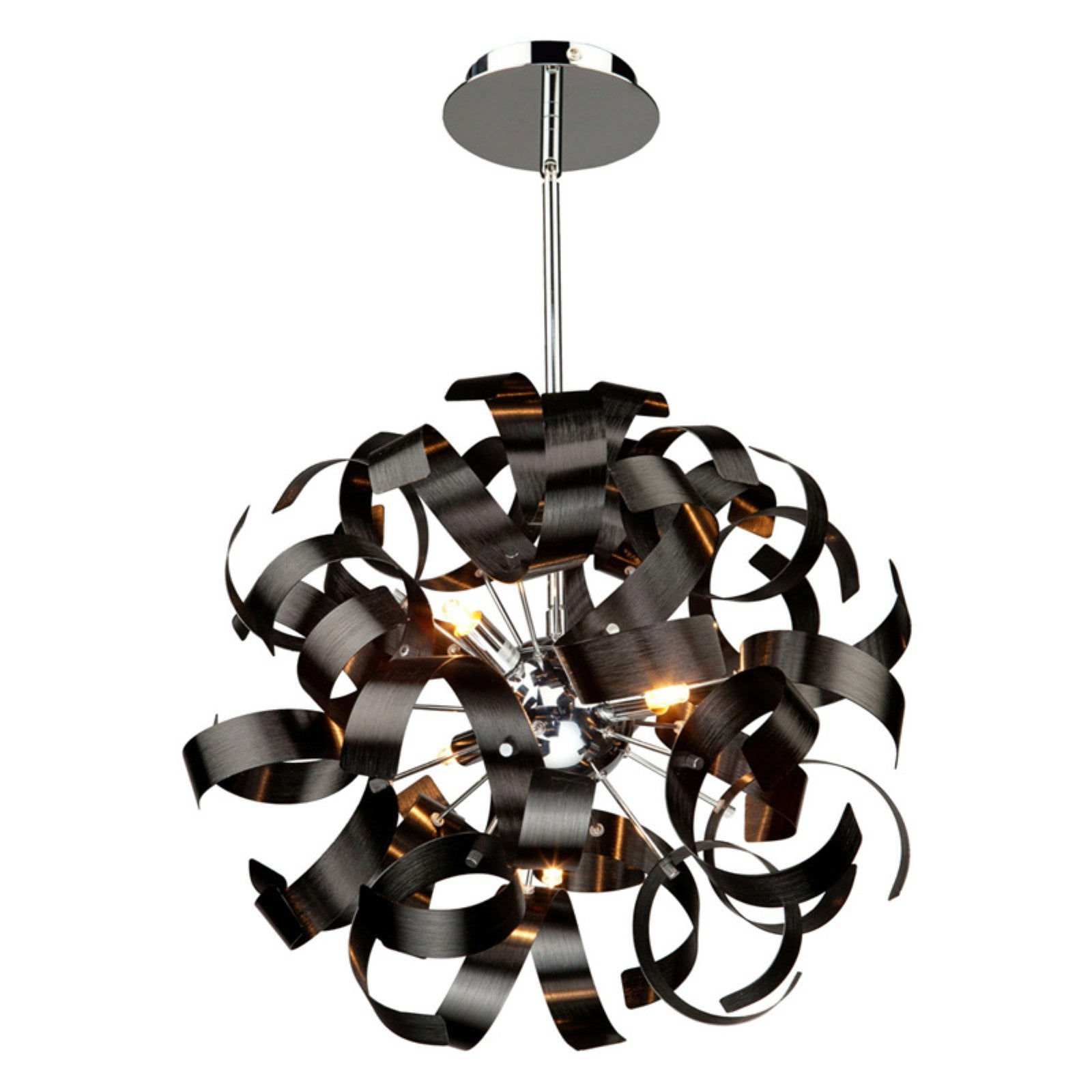 Artcraft Ac600bk Contemporary Modern Five Light Pendant From Bel Air Collection In Two Tone Finish 18 00 Inches Walmart Com Walmart Com