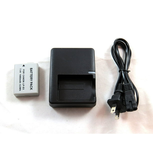 Charger LCE5E and Battery LPE5 for Canon EOS Rebel XS, Rebel T1i