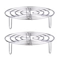 thumbnail image 1 of Tall Wire Steamer Rack Heavy Duty Tray Kitchen Tool Stainless Steel Stand Trivet, 1 of 9
