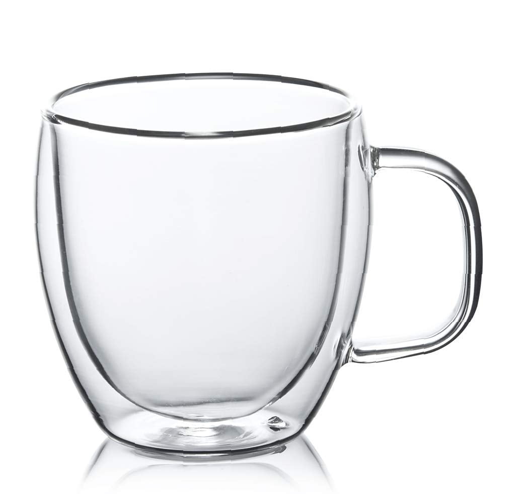 Double Walled Glass Mug – Brave Coffee & Tea