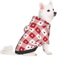 thumbnail image 2 of Balery Plaid Heart Sudadera con Capucha para Perros Pequeños – Ropa para Mascotas, Disfraz para Perros y Gatos, Ideal para Fiestas y Cosplay-Small, 2 of 7