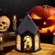 thumbnail image 3 of Lámpara de mano de Halloween Jack-O-Lantern, decoraciones de Halloween, vela electrónica LED, decoración de ambiente, velas fantasma, lámpara de viento para cerca de patio, terraza o patio, 3 of 5
