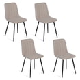 thumbnail image 1 of Set de 4 Sillas Comedor Cómodas, Color Beige, 1 of 7