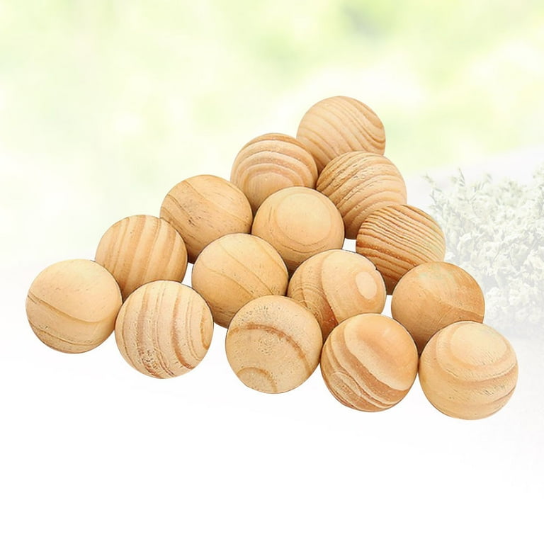 100Pcs Natural Cedar Moth Balls Camphor Wardrobe Clothes Drawer