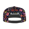 thumbnail image 4 of Fotbe Dancing Skeletons Floral Garden Flat Bill Visor Cap Classic Snapback Hat Polyester Foam Trucker Hat Trucker Cap Adjustable Baseball Cap, 4 of 9