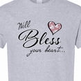 thumbnail image 4 of Inktastic Well Bless Your Heart with Floral Print T-Shirt, 4 of 5