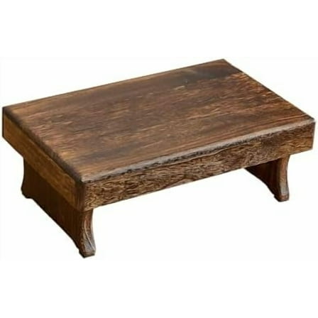 Wooden Step Stool,Small Wood Stool,One Step Stool for Adults,High Bed Step