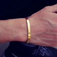 thumbnail image 3 of Minimalist Stainless Steel Bangle For Men 4mm 6mm 8mm Width Opending Bracelet Homme High Quality Man Hand Jewelry Accessories, 3 of 6