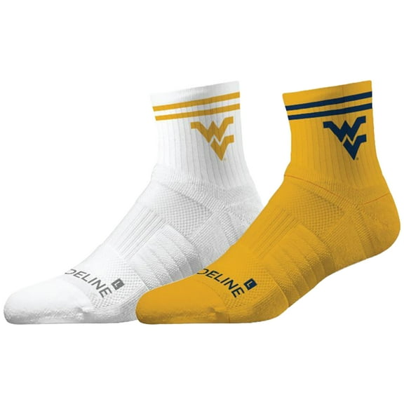 Unisex Strideline West Virginia Mountaineers Premium Knit 2-Pack Half Calf Socks Set