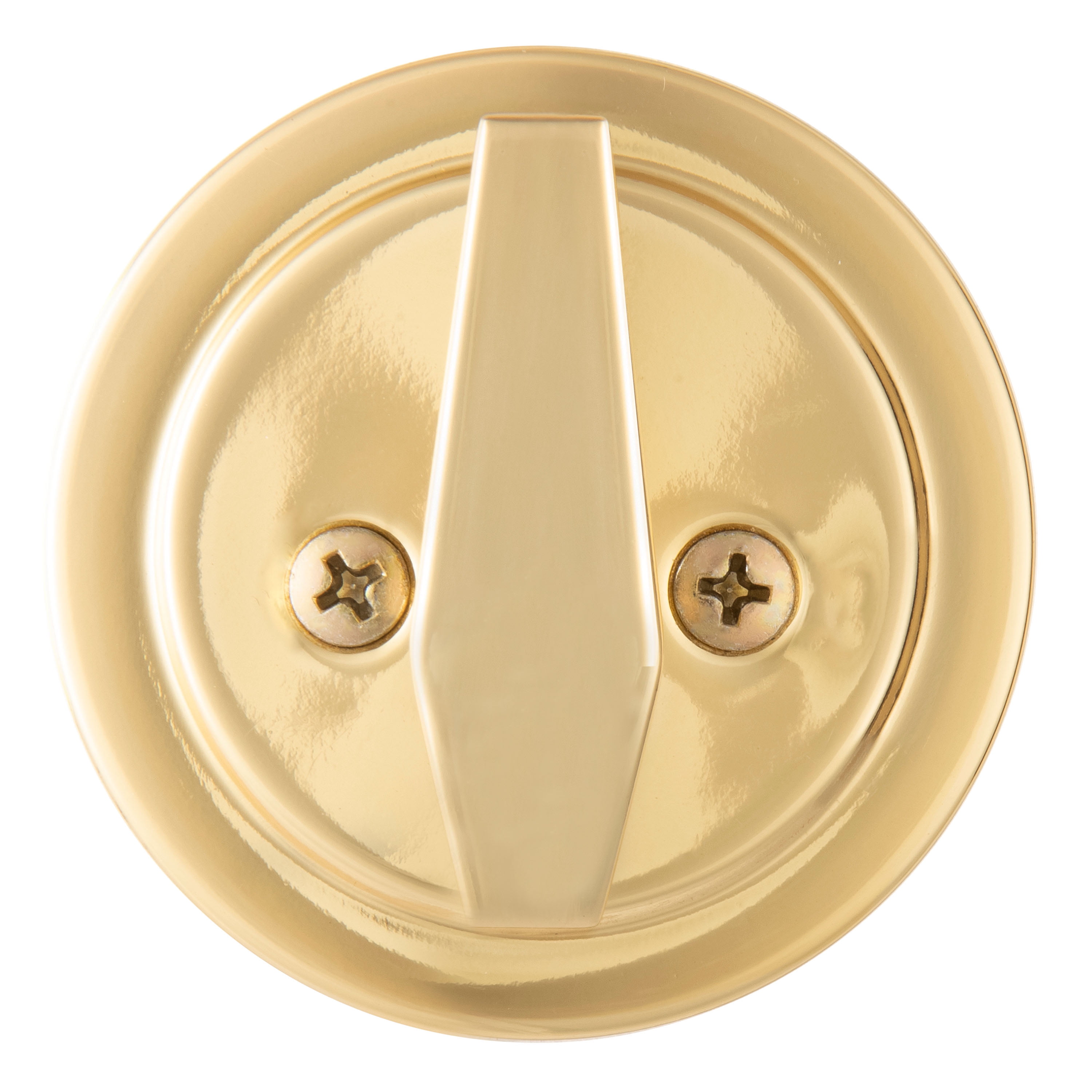 Brinks Keyed Entry Polished Brass Tulip Doorknob and Deadbolt Combo Twin Pack